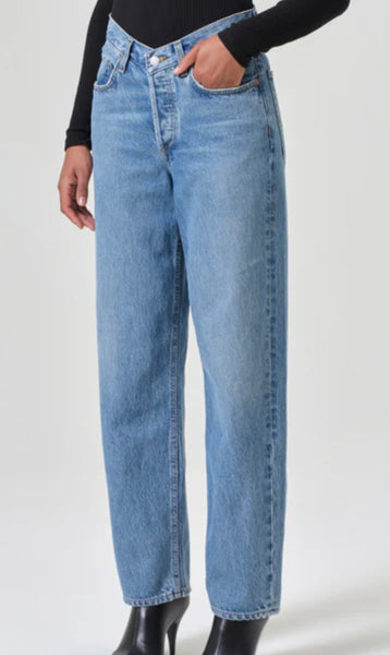 AGOLDE V-WAIST BAGGY DENIM