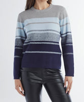 STRIPED CREW NECK SWEATER