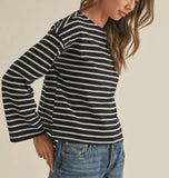 STRIPE LONG SLEEVE TOP