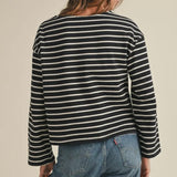 STRIPE LONG SLEEVE TOP