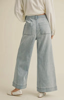 WASHED TIE DENIM