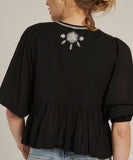 EMBROIDERED BOHO TOP