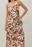 TROPICAL MIDI DRESS
