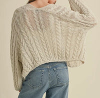 LIGHT CABLE CARDIGAN