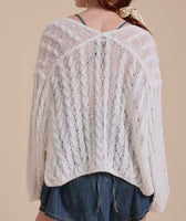 LIGHT CABLE CARDIGAN