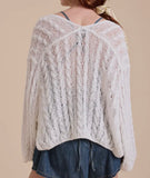 LIGHT CABLE CARDIGAN