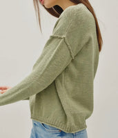 INSIDE OUT PULLOVER SWEATER