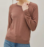 WOOL BLENDED RAGLAN SWEATER