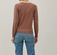 WOOL BLENDED RAGLAN SWEATER