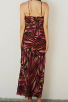 LIGHTS OUT HALTER DRESS
