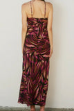 LIGHTS OUT HALTER DRESS