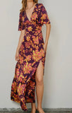 CRIMSON HORIZON MAXI DRESS