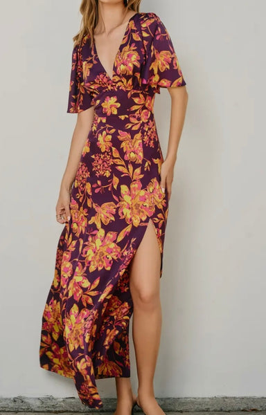 CRIMSON HORIZON MAXI DRESS