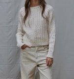 KNIT WHIPSTITCH PULLOVER