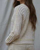 KNIT WHIPSTITCH PULLOVER