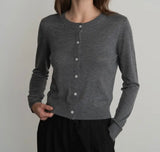 SOFT CREWNECK CARDIGAN