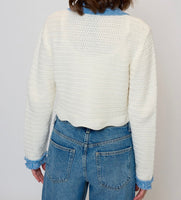ROSE SCALLOP SWEATER
