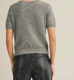 SHORT SLEEVE CREWNECK SWEATER