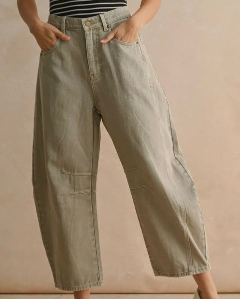 BARREL COTTON PANT