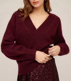 HEATHER VNECK SWEATER