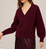 HEATHER VNECK SWEATER