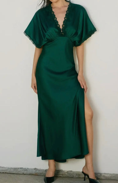 LACE BLOUSON MAXI