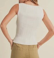 RIBBED KNITTED TOP