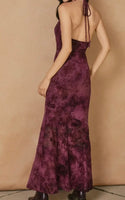 VELVET SPARK HALTER DRESS