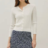 POINTELLE CARDIGAN