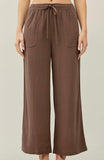 CASUAL CROP LINEN PANT