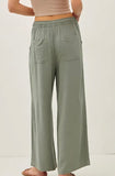 CASUAL CROP LINEN PANT
