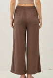 CASUAL CROP LINEN PANT
