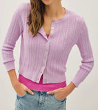 POINTELLE CARDIGAN