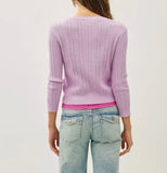 POINTELLE CARDIGAN