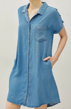 DENIM BUTTON DOWN DRESS