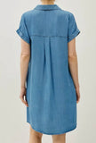 DENIM BUTTON DOWN DRESS