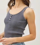 HENLEY KNIT TOP