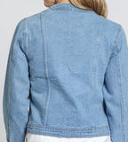 ROUND COLLAR DENIM JACKET