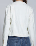ROUND COLLAR DENIM JACKET