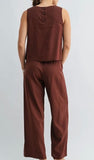 BUTTON FRONT PANTS