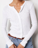 RUFFLE CARDIGAN