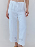 EMBROIDERED BEACH PANT