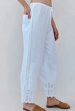 EMBROIDERED BEACH PANT