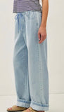 PULL ON WIDE LEG DENIM
