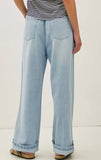 PULL ON WIDE LEG DENIM