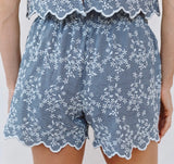 SCALLOP CATALINA SHORTS