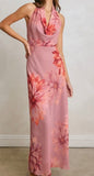 PETALS HALTER MAXI