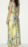 FLORAL DRAPE MAXI