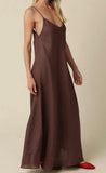 CODY LINEN SLIP DRESS