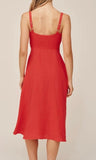 APRON MIDI DRESS